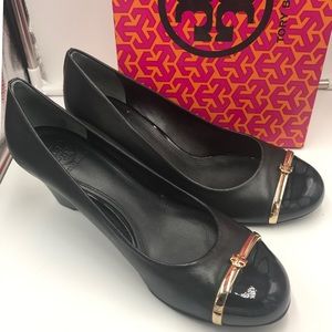 Tory Burch Pacey 65mm Leather Wedge